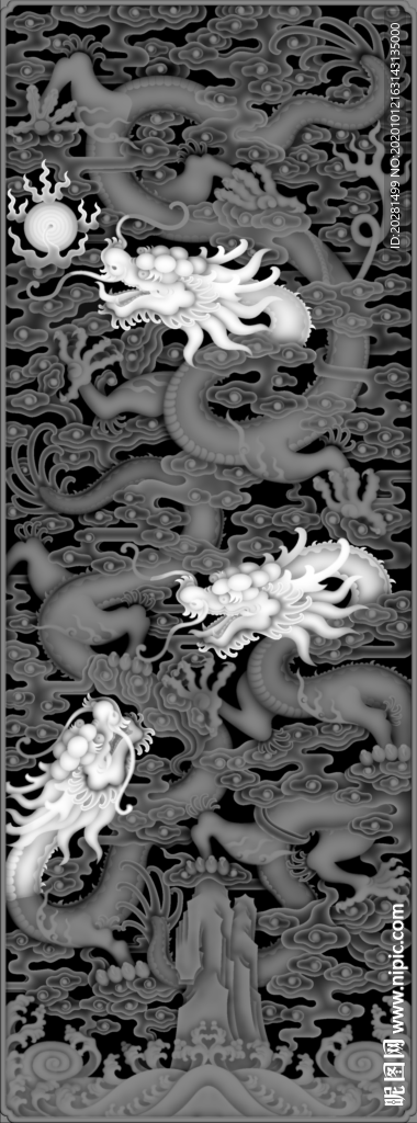 龙灰度图