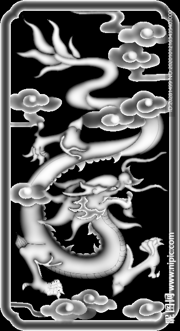 龙灰度图