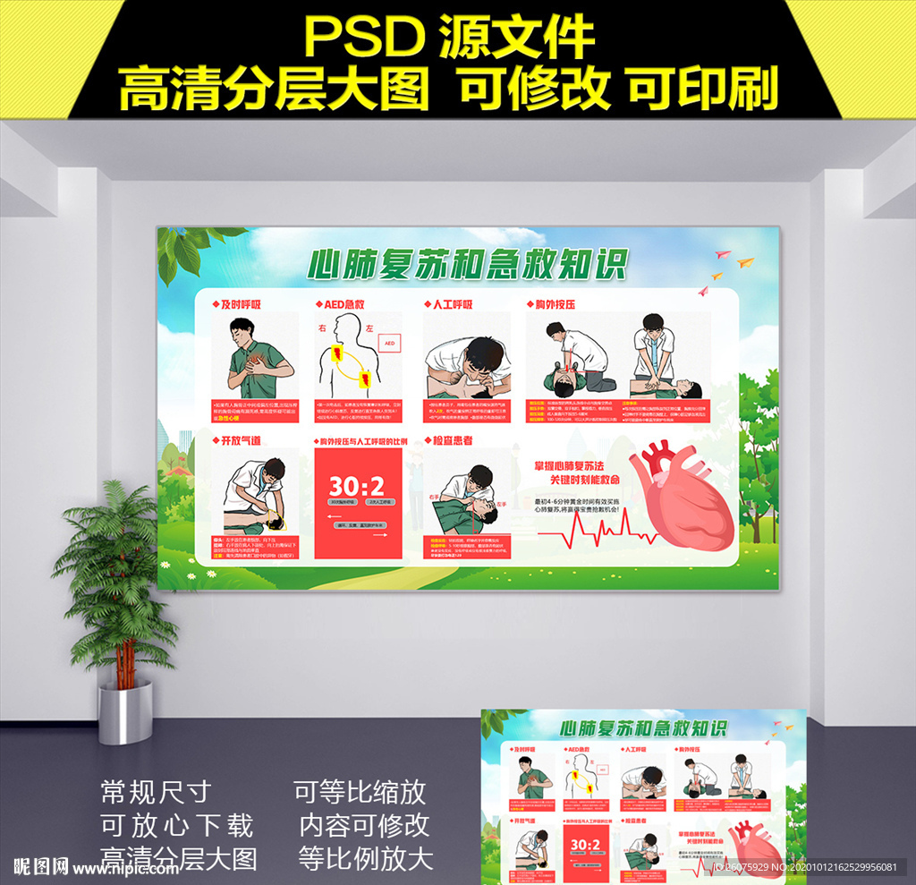 心肺复苏和急救知识宣传