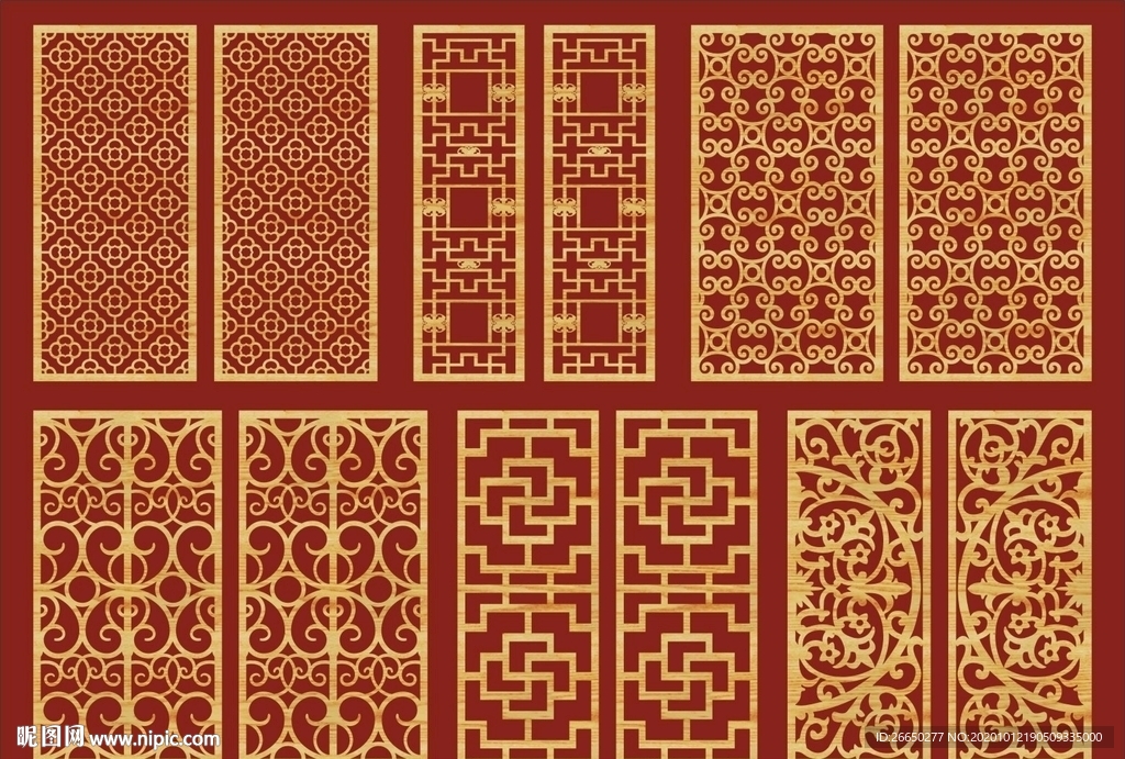 雕花图案