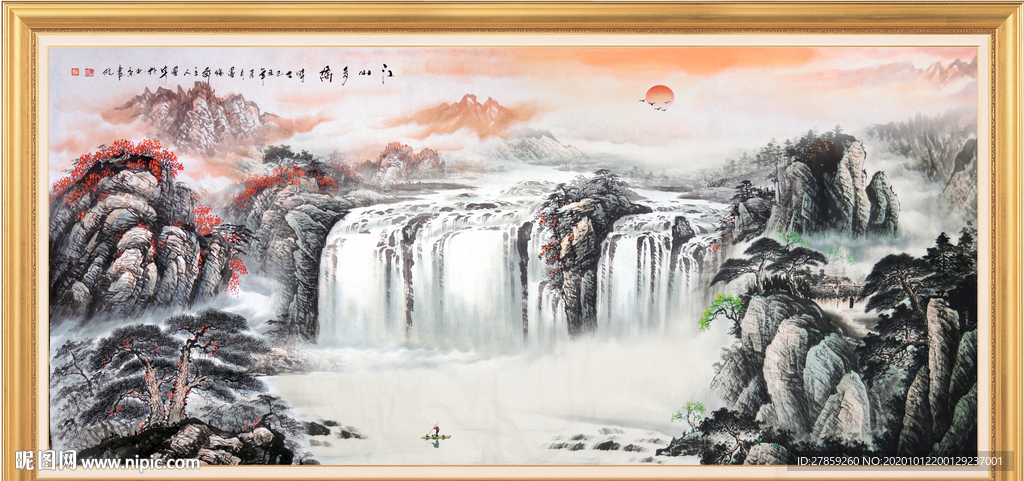 山水画 水墨山水画 意境山水画