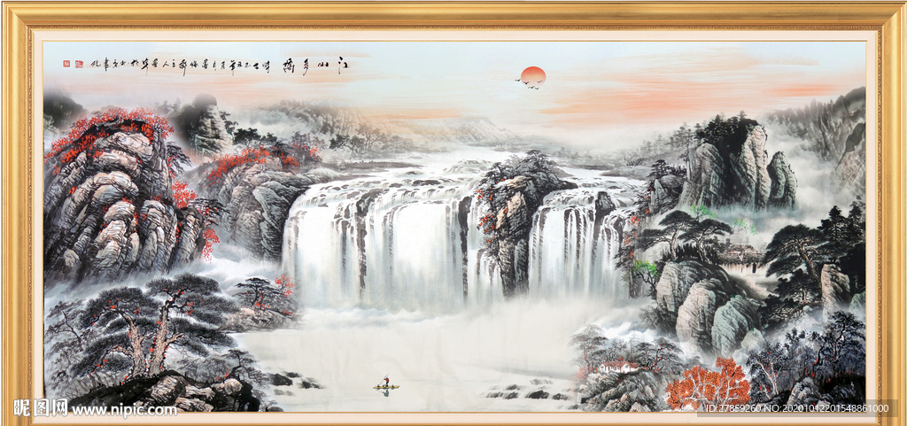 山水画 水墨山水画 意境山水画