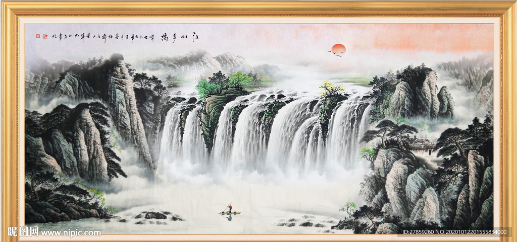 山水画 水墨山水画 意境山水画