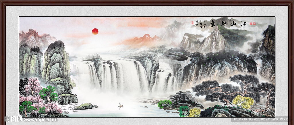 山水画 水墨山水画 意境山水画