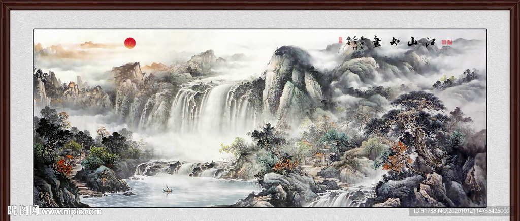 山水画 水墨山水画 意境山水画