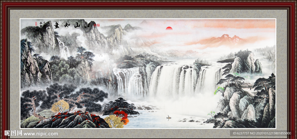 山水画 水墨山水画 意境山水画