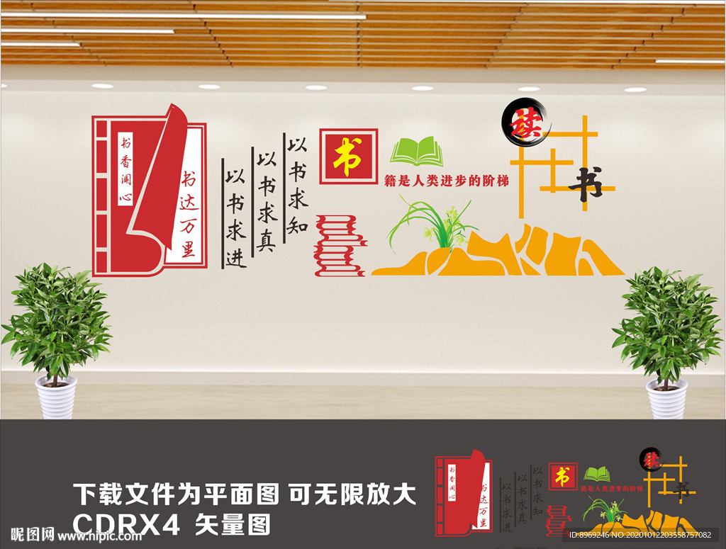 图书室文化墙