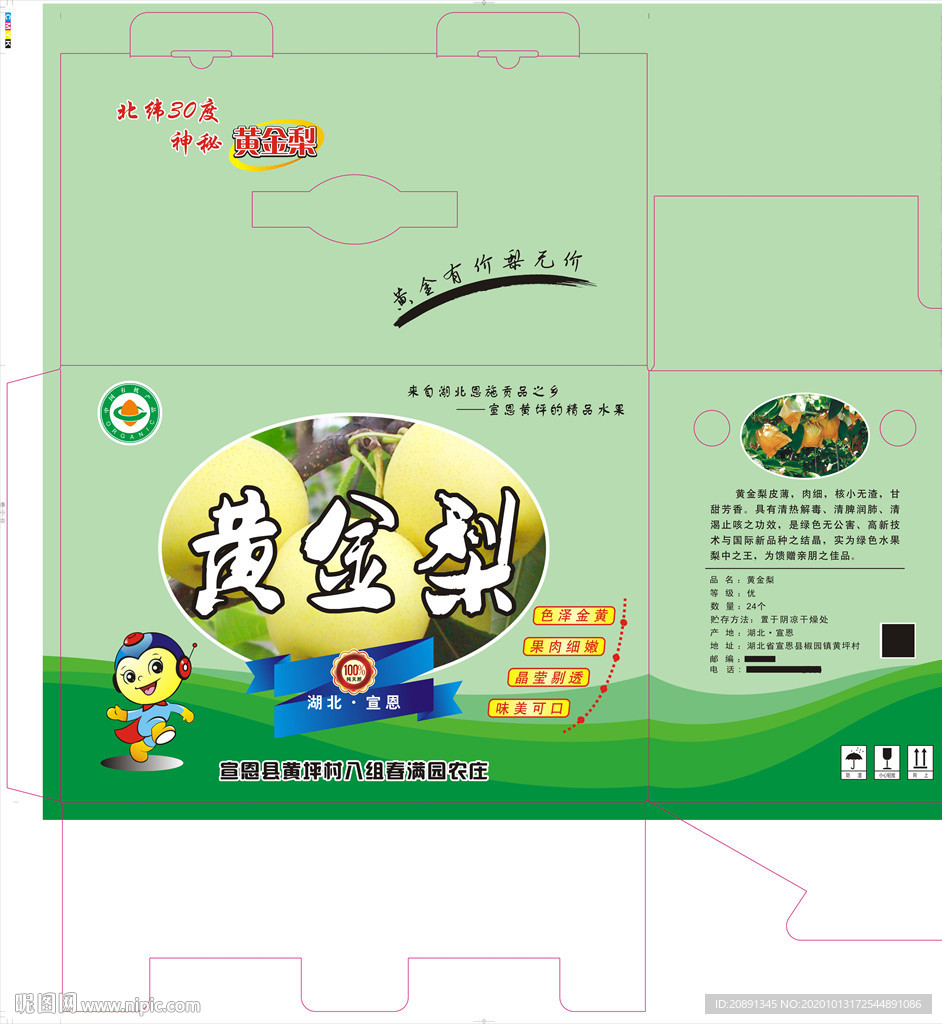 黄金梨包装盒