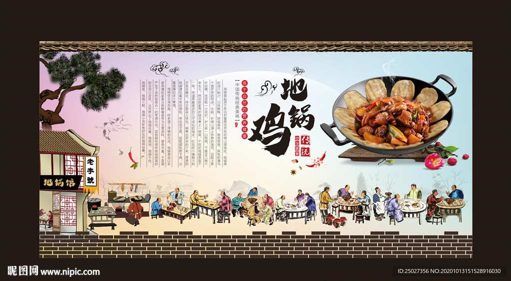 地锅鸡 地锅鸡贴饼