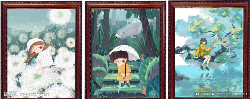 插画 画框