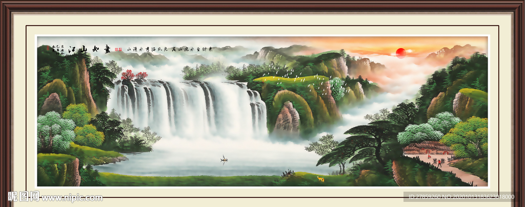 山水画 水墨山水画 意境山水画