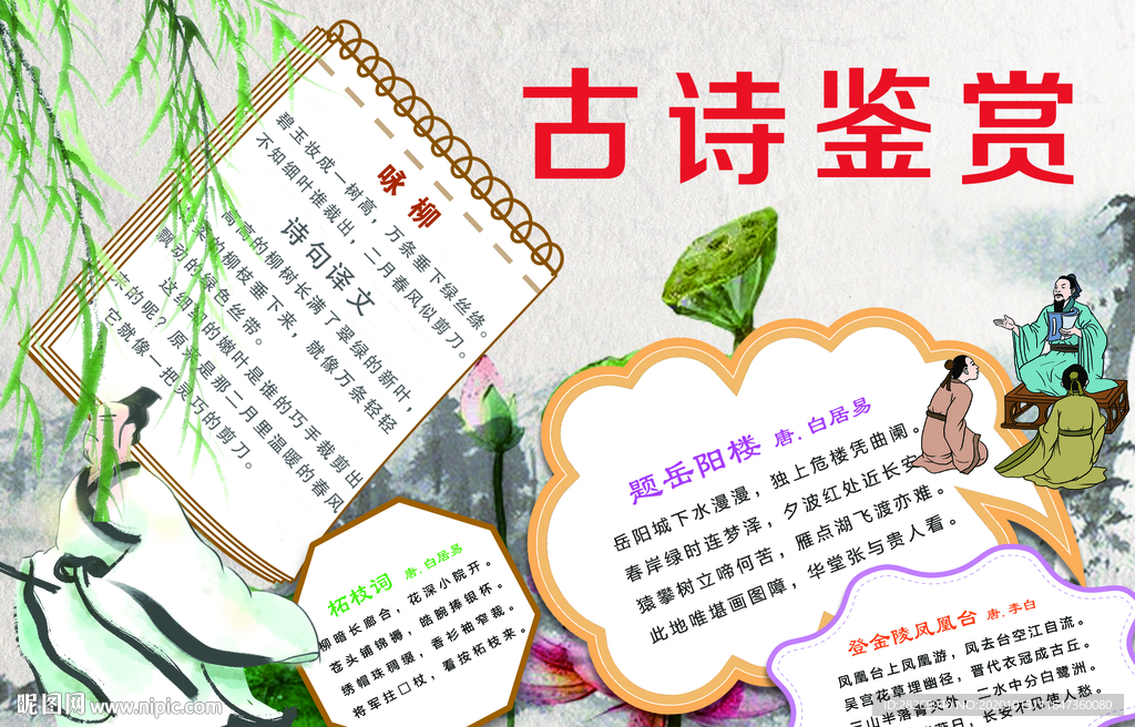 古诗鉴赏小报