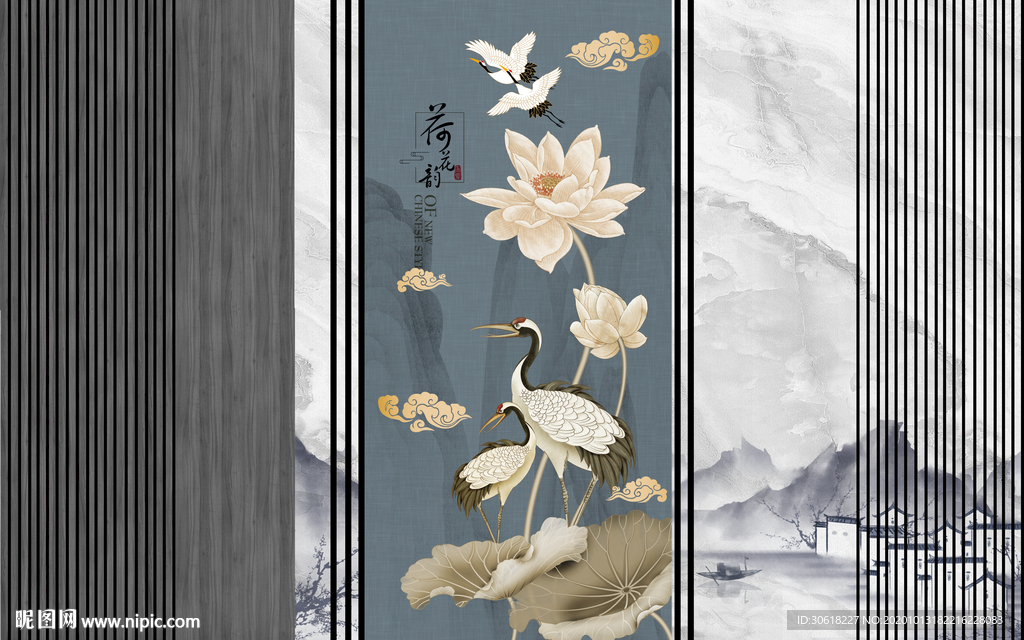 组合背景墙