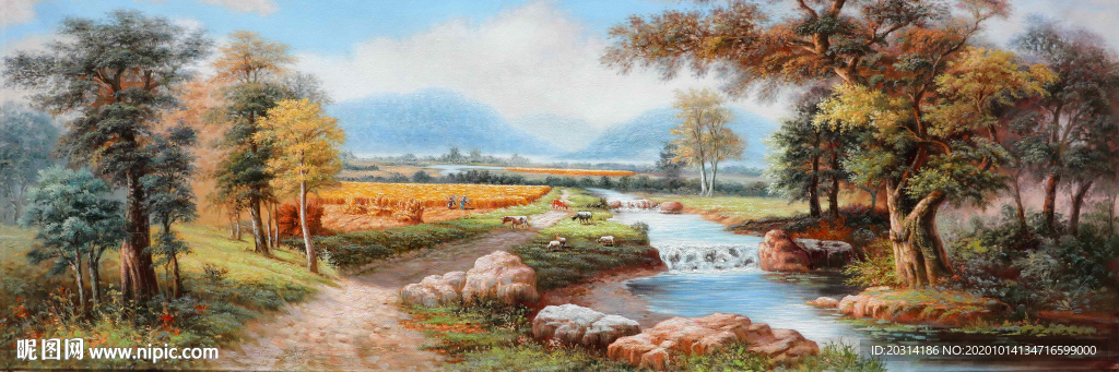 欧式风景油画