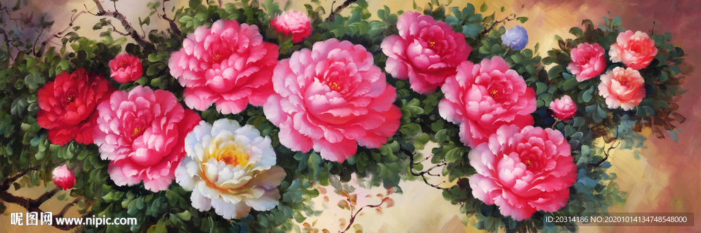 花开富贵牡丹花