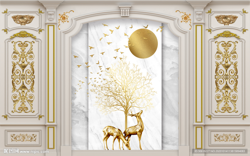 集成护墙板背景墙