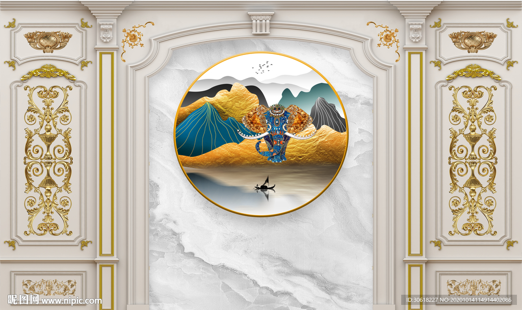 集成护墙板背景墙