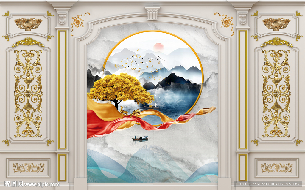 集成护墙板背景墙