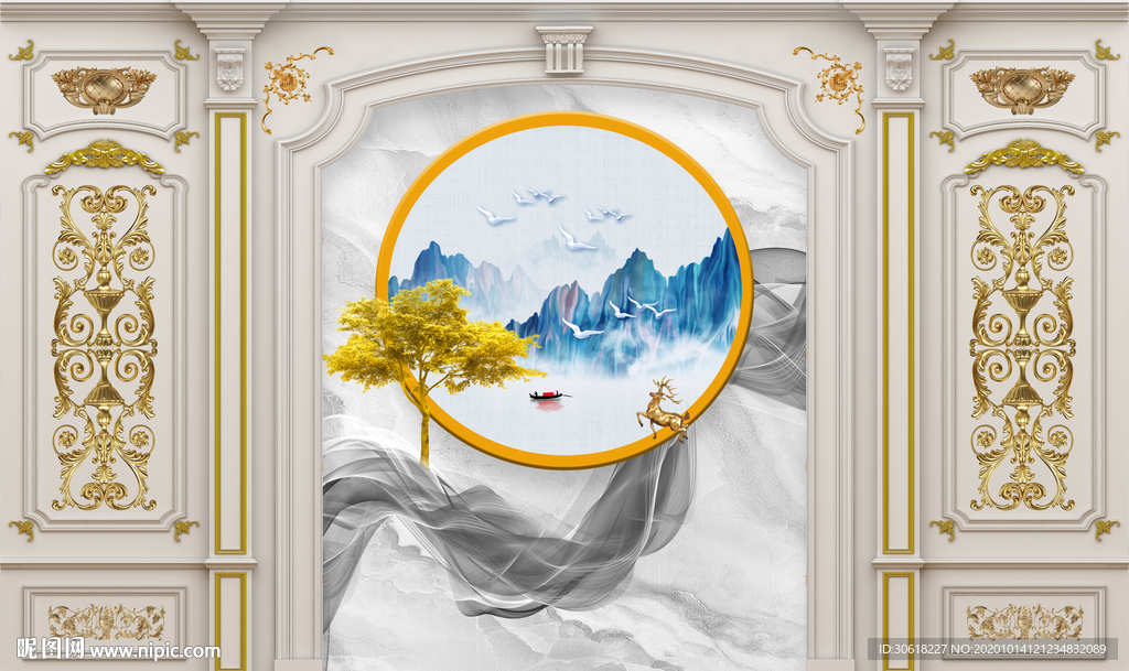 集成护墙板背景墙