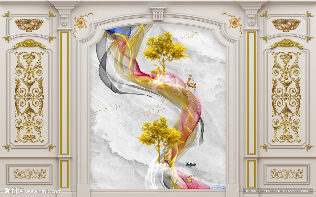 集成护墙板背景墙