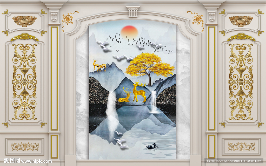 集成护墙板背景墙