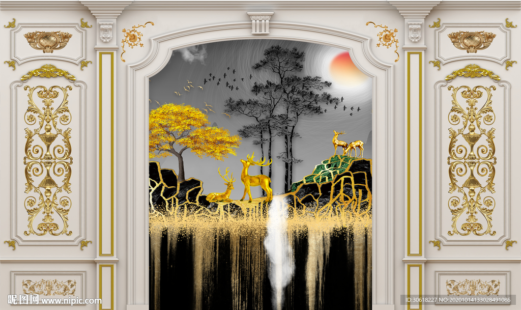 集成护墙板背景墙