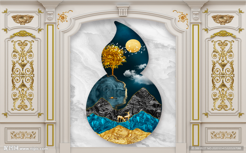 集成护墙板背景墙