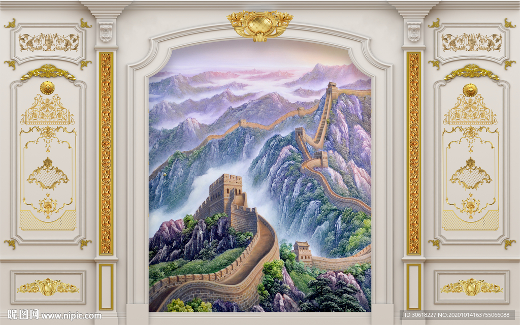 集成护墙板背景墙