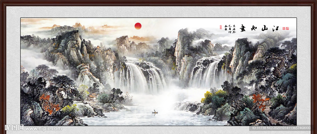 山水画 水墨山水画 意境山水画