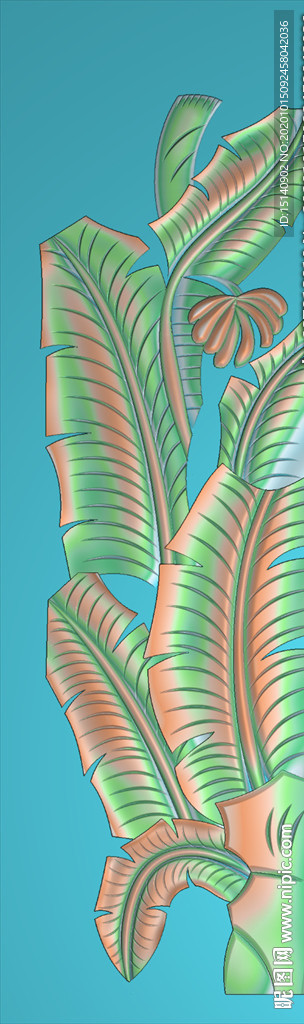 精雕图 芭蕉