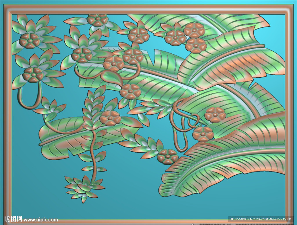 精雕图 芭蕉