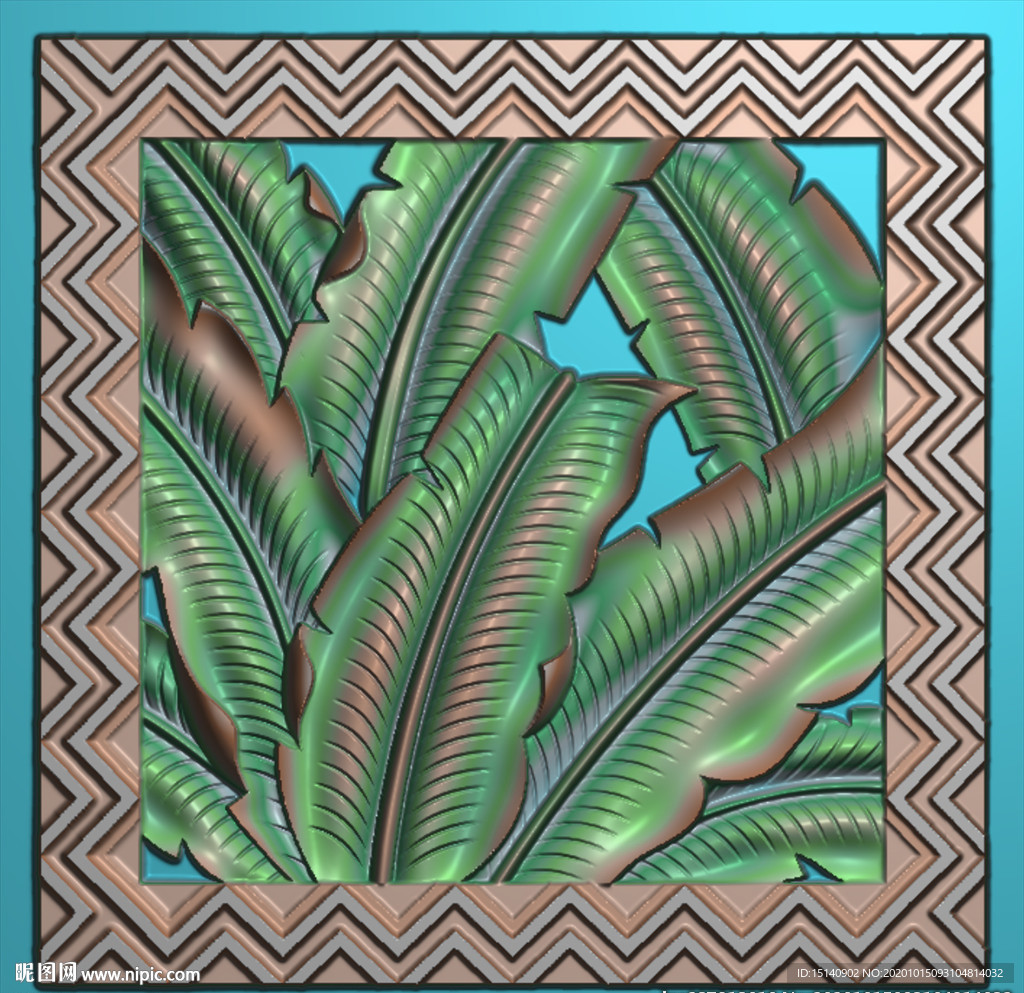 精雕图 芭蕉