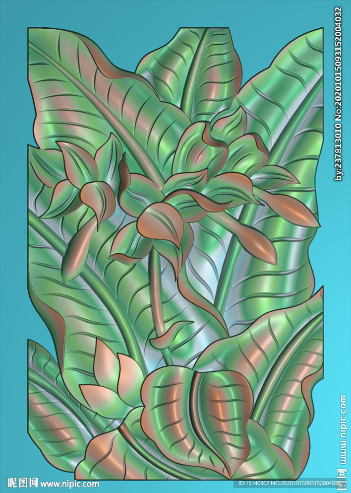 精雕图 芭蕉