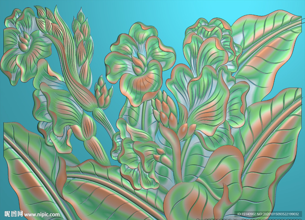 精雕图 芭蕉