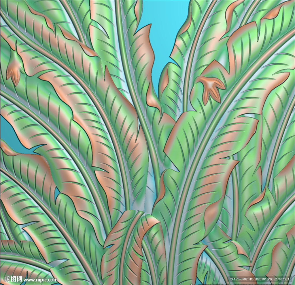 精雕图 芭蕉