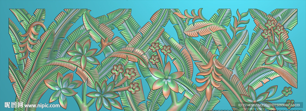 精雕图 芭蕉