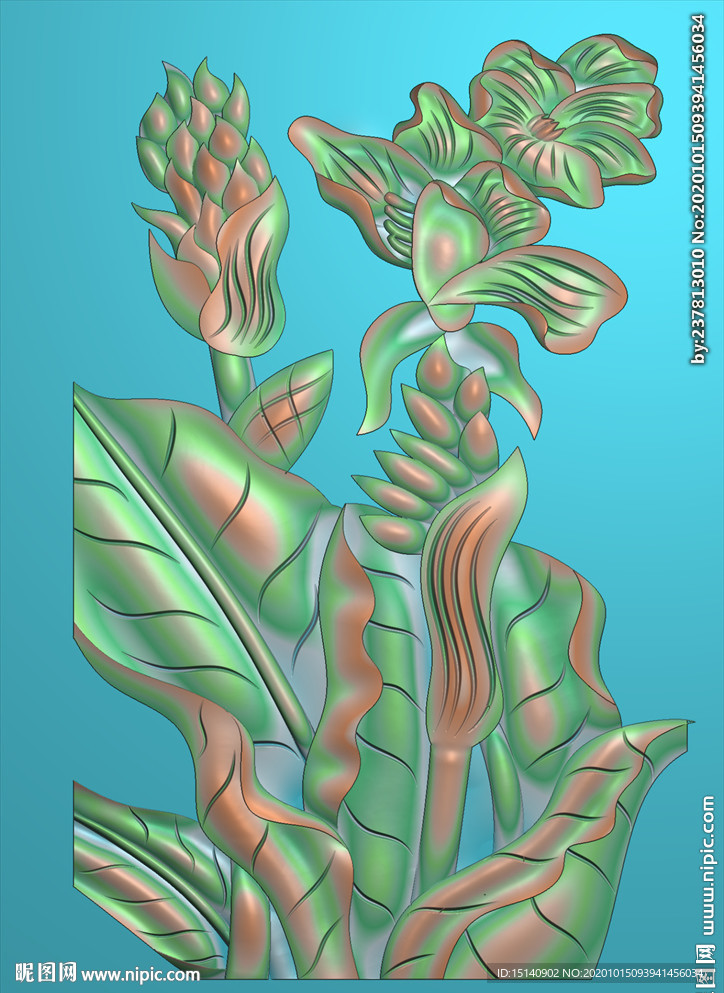 精雕图 芭蕉