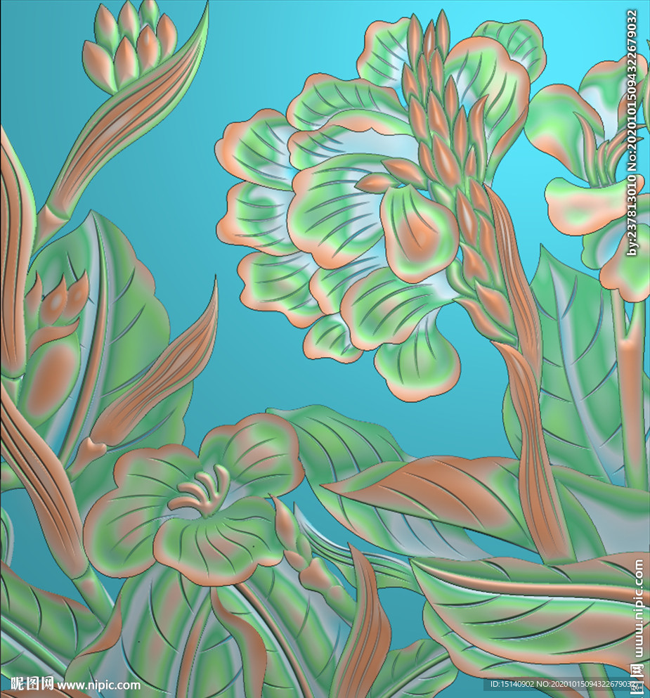 精雕图 芭蕉