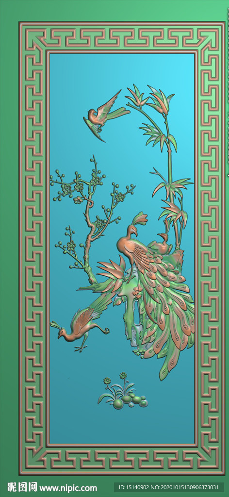 精雕图  背景墙雕花