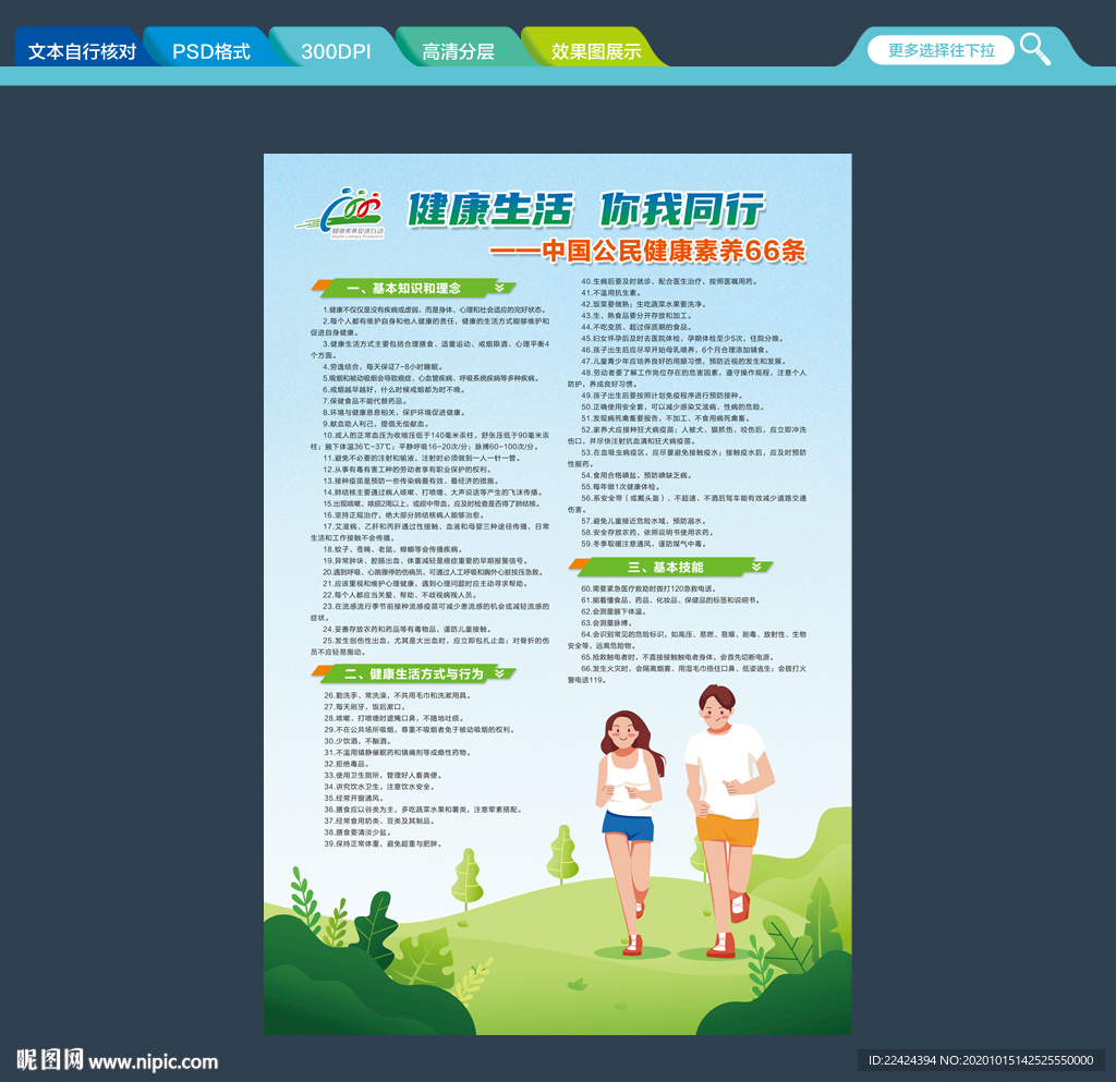 中国公民健康素养66条