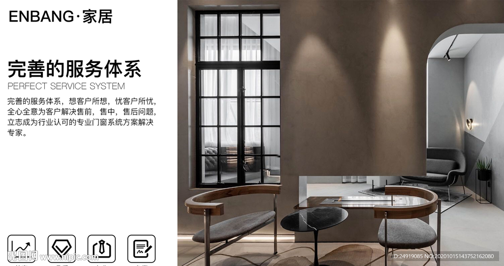 门窗系统店招布图片