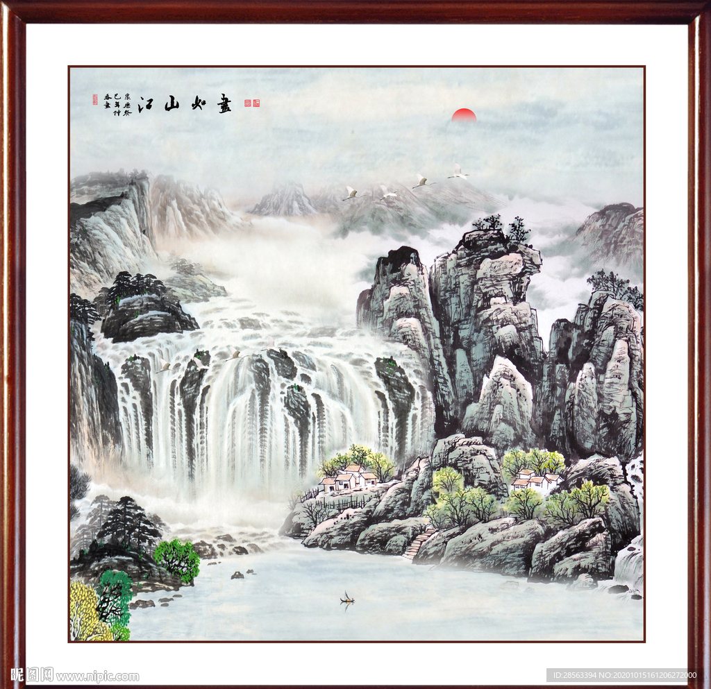 山水画 水墨山水画 意境山水画