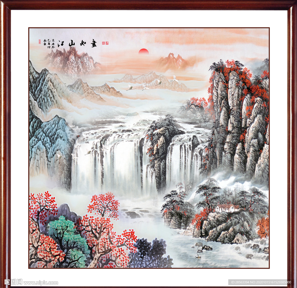 山水画 水墨山水画 意境山水画