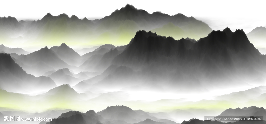 水墨山水画