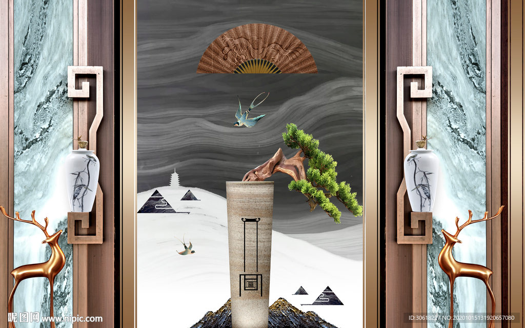 集成护墙板背景墙