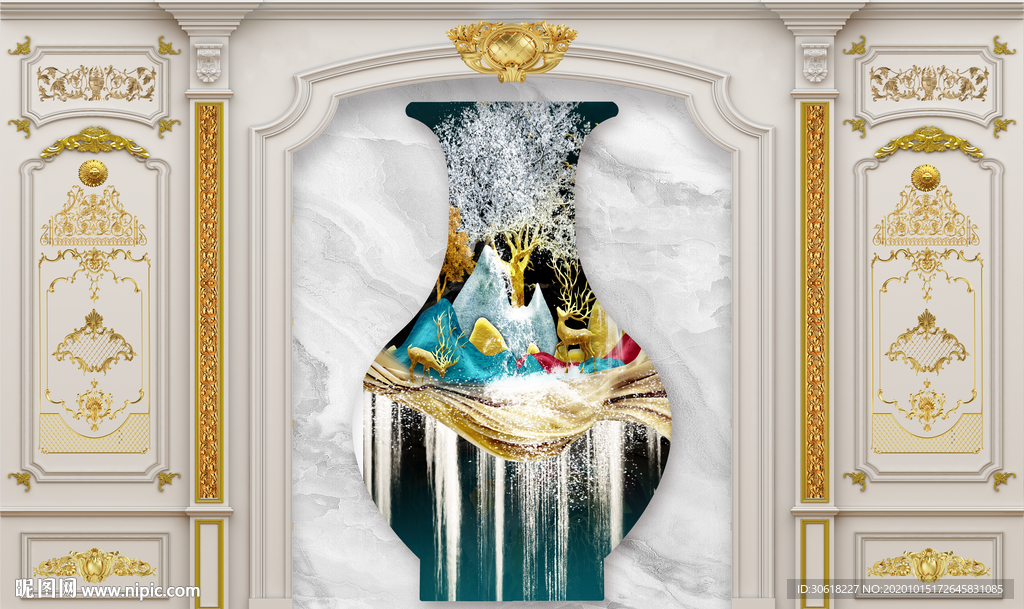 集成护墙板背景墙