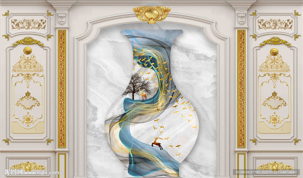 集成护墙板背景墙