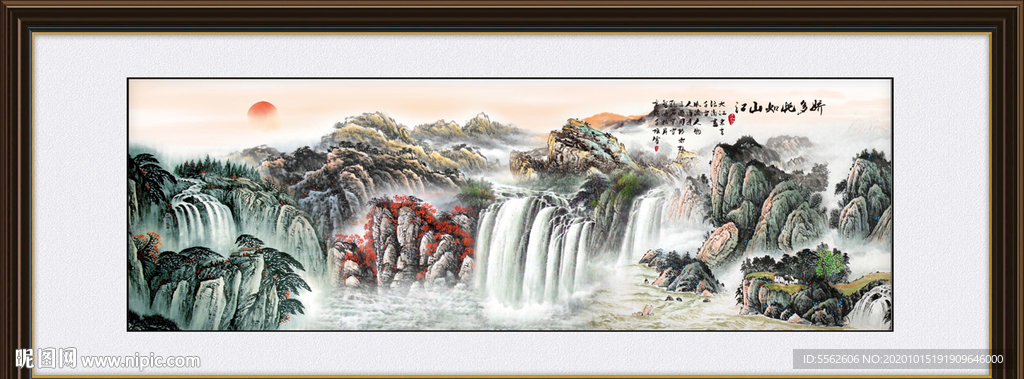 山水画 水墨山水画 意境山水画