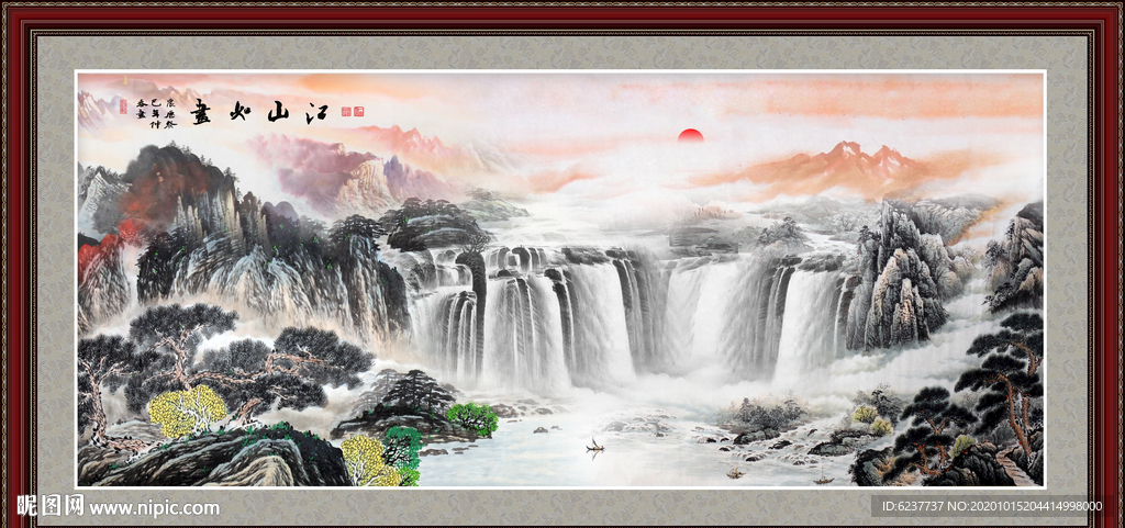 山水画 水墨山水画 意境山水画