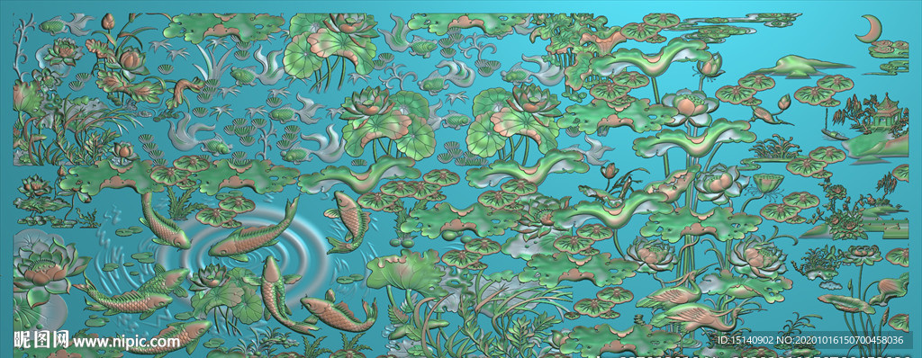 精雕图 花草动物